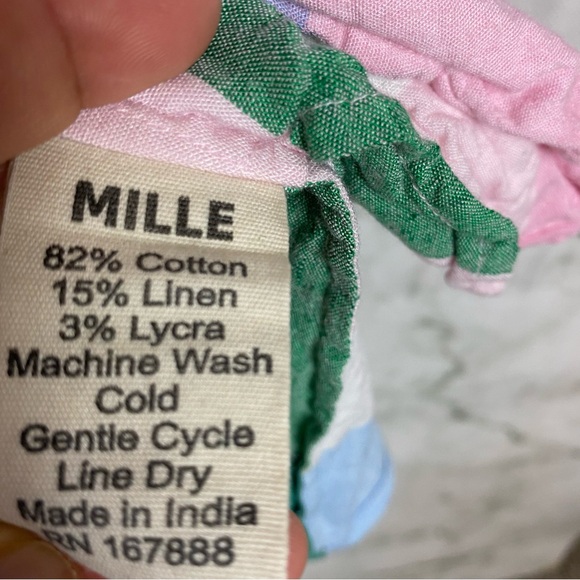 🎈MILLE 🌷 Daisy In Pastel Plaid Dress Sz XXS - Picture 11 of 13